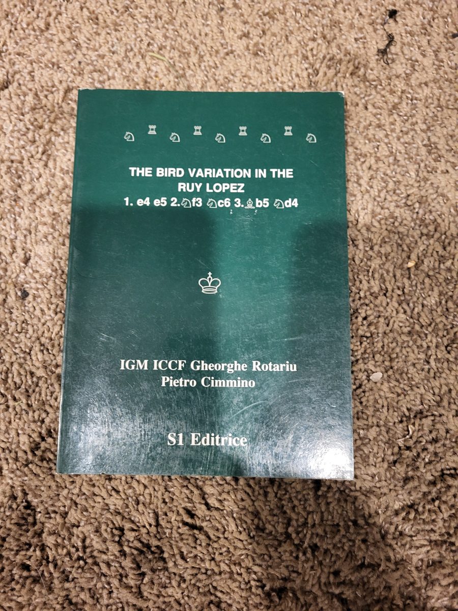 The Bird Variation in the Ruy Lopez, chess and life book sold by Kentucky Chess Ambassadors