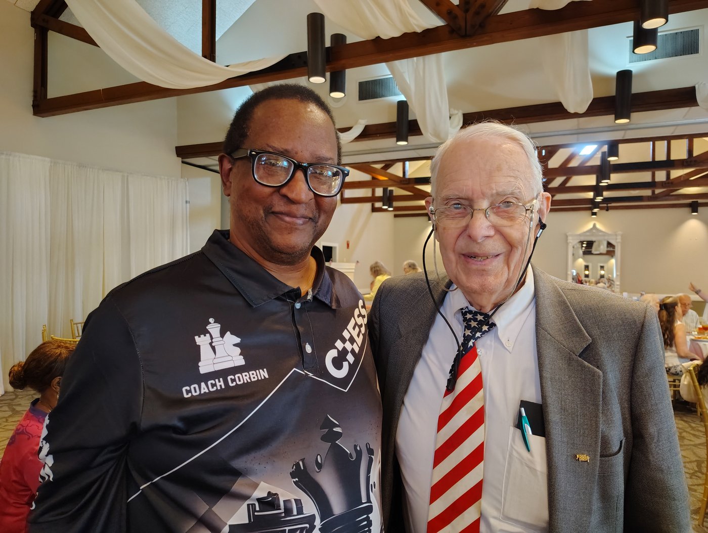 Coach Corbin with Dr. Frank Simon